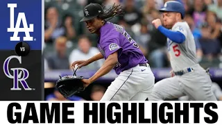 Dodgers vs. Rockies Game Highlights (7/28/22) | MLB Highlights
