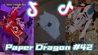 Dragon Puppet Crafts - Paper Dragon TikTok Compilation #42