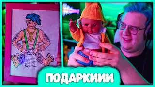 [ #4 ] Пятёрка открывает Подарки 😈 Пранк Скотчем! Часть Четвёртая (Нарезка стрима 5opka)