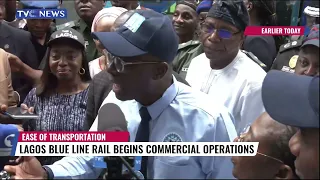 VIDEO: Gov Sanwo-Olu Inaugurates Operation Of Lagos Blue Rail Line