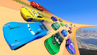 Race Disney Cars 3 Crazy Track Next Gen - McQueen Jackson Storm Cruz Ramirez Conrad Camber & Friends