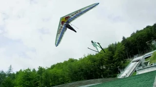Ski-gliding w/ Peter Prevc & Matjaž Klemenčič