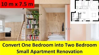 Convert One Bedroom into Two Bedroom Small Apartment Renovation