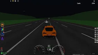 Testing the top speed of a supra In Roblox