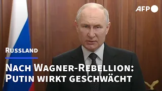 Wagner-Rebellion in Russland: Putin wirkt geschwächt | AFP