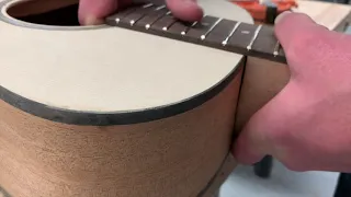 How to Build an Acoustic Guitar - Attaching the Neck