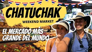 El Mercado MÁS GRANDE del MUNDO esta en BANGKOK 🇹🇭 | CHATUCHAK | Tailandia Ep. 4