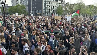 Pays-Bas : affrontements entre policiers et manifestants lors d'une mobilisation en soutien à Gaza