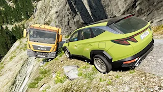 Cars vs Cliff Roads #4 - BeamNG Drive | CRASH Deep