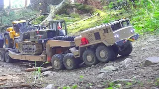 STRONG RC 8X8 MAMMOTH BC8! HEAVY TRANSPORTATION FROM BIG VEHICLES! RC CROSS VEHICLES WORK EXTREME