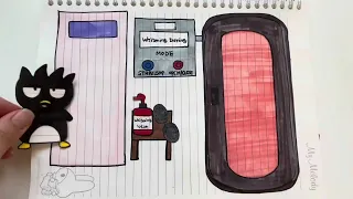 [paperdiy] paper Whitening Tanning shop🌞 바츠마루 화이트닝태닝하고 하얀피부로 변신 종이놀이 ASMR