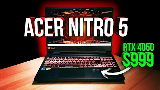 Acer Nitro 5 Unboxing Review (Cutdown)! 10+ Games, Benchmarks, Display Test! $999 RTX 4050 Laptop!