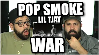 WOO!! WOO!! POP SMOKE - WAR FT. LIL TJAY (OFFICIAL VIDEO) *REACTION!!