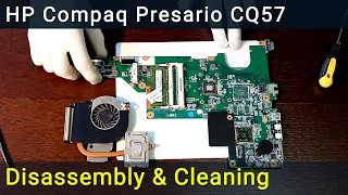 HP Compaq Presario CQ57 Disassembly, Fan Cleaning and Thermal Paste Replacement