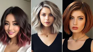 Trendy Haircuts Ideas For Women Short And Medium Hair Cutting Ideas Short Layered Bob Haircut