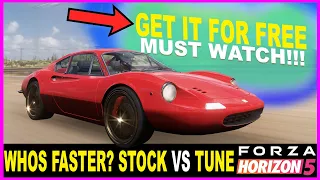 Forza Horizon 5 Ferrari Dino 246 GT 1969 How to Get & Unlock, Stock Sound VS Tune Top Speed DragRace