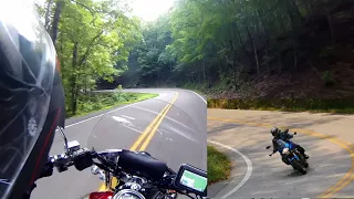 Deals Gap Tail of the Dragon ride (US129) on Kawasaki Vulcan 1600