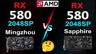 RX 580 2048SP Mingzhou vs Sapphire test in 10 games