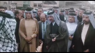 عراضه قبيلة البوبدر بحضور الشيخ احمد صلال العاتي  الى فاتحه عشيرة البيضان مياح عزاء الشيخ عامر ترف