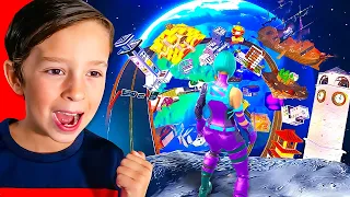 Mon PETIT FRÈRE bat le Record du Monde ONLY UP sur Fortnite ! (7 ans)