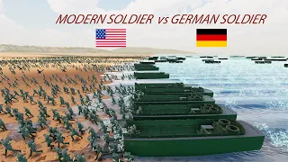 50,000 Modern Soldiers 3,00,000 German Soldiers | Ultimate Epic Battle Simulator 2 | Epic Gamers