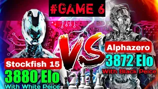 99% Accuracy Chess !! Stockfish 15 (3880) vs Alphazero (3872) | English opening chess game