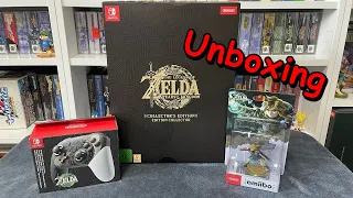 The Legend of Zelda Tears of the Kingdom Collectors Edition + Pro Controller + Amiibo Unboxing