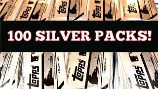 100 SILVER PACKS FROM 2023 TOPPS!  HUGE RED AUTO PULL!