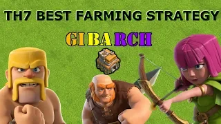 TH7 BEST FARMING STRATEGY -  GIBARCH + Wizards - Clash of Clans 2019