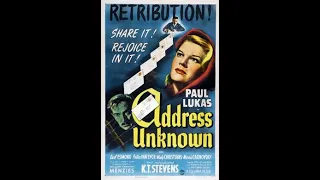 Address Unknown   (1944)  Paul Lukas | Drama-Film Noir