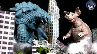 Bandai Movie Monster Series Gamera Rebirth 2023 And Baragon 1965 Kaiju Figure Review