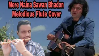 Mere Naina Sawan Bhadon Flute Cover Kishore Kumar Melodious Flute Cover By Akshay