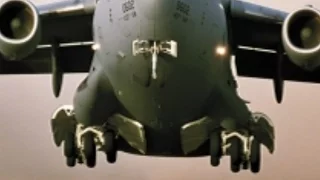 ENORMOUS DUST CLOUDS! USAF Globemasters & Warthogs make SPECTACULAR DRY LAKEBED takeoffs & landings!