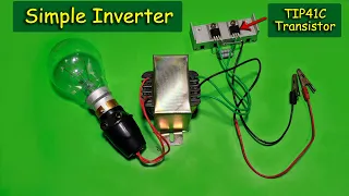 12v to 230v Inverter Using TIP41C Transistor Driver Circuit