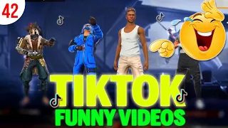 free fire tik tok video 2021 | free fire funny wtf moments | ff tik tok (part 42) 😂😂