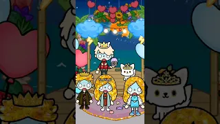 Who is Real Golden Hair Princess❤👸🖤Part2 #tocalifeworld #tocalifestory #tocaboca #princess #shorts