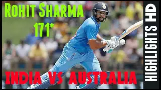 Rohit Sharma 171* India Vs Australia 1st ODI 2016