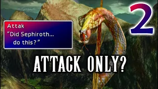 Can I Beat Final Fantasy VII With Attack Only? Part 2 Ft. Rufus & Midgar Zolom