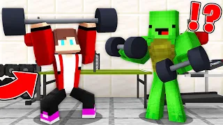 JJ And Mikey BECAME ATHLETES TO SURVIVE in Minecraft Maizen
