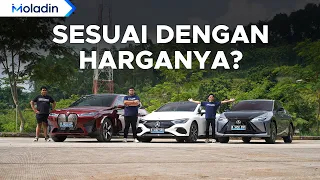 Komparasi Lengkap Mobil Listrik Mewah BMW iX VS Lexus RZ VS Mercedes-EQ EQE | Moladin