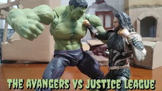 The Avangers vs Justice league : Avangers vs Aquaman stop motion#stopmotion #stopmotionanimation