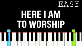Here I am To Worship | Easy Piano Tutorial