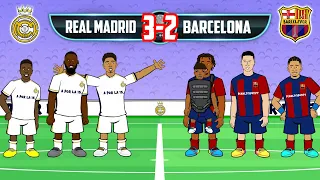 REAL MADRID 3 - 2 FC BARCELONA🔥 (Goals Highlights Goal-line 2024 El Clasico Vinicius Bellingham)