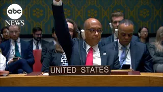 US vetoes UN resolution for immediate cease-fire in Gaza