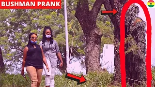 😂😂😂SCARED ON HER BIRTHDAY! Bushman Scare Prank! She Thought It Was A Tree! #64