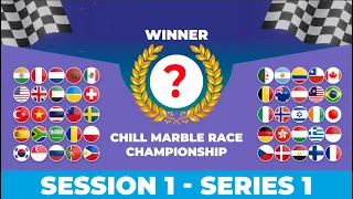 Chill Marble Race Championship - Elimination of 50 Countries - Session 1 Series 1