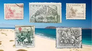 Old Spain and Portugal stamps. Régi Spanyol Portugál bélyegek.