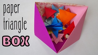 How to make a Paper Triangle Box | Origami Triangle Box