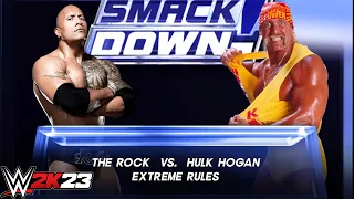 WWE 2K23 - Legend Vs Legend | The Rock Vs Hulk Hogan in Fist Arena PS5 [4K]