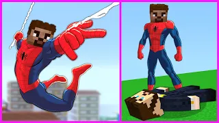 ARDA TURNED INTO SPIDERMAN, BEATED STEAD-DAD! 😱 - Minecraft